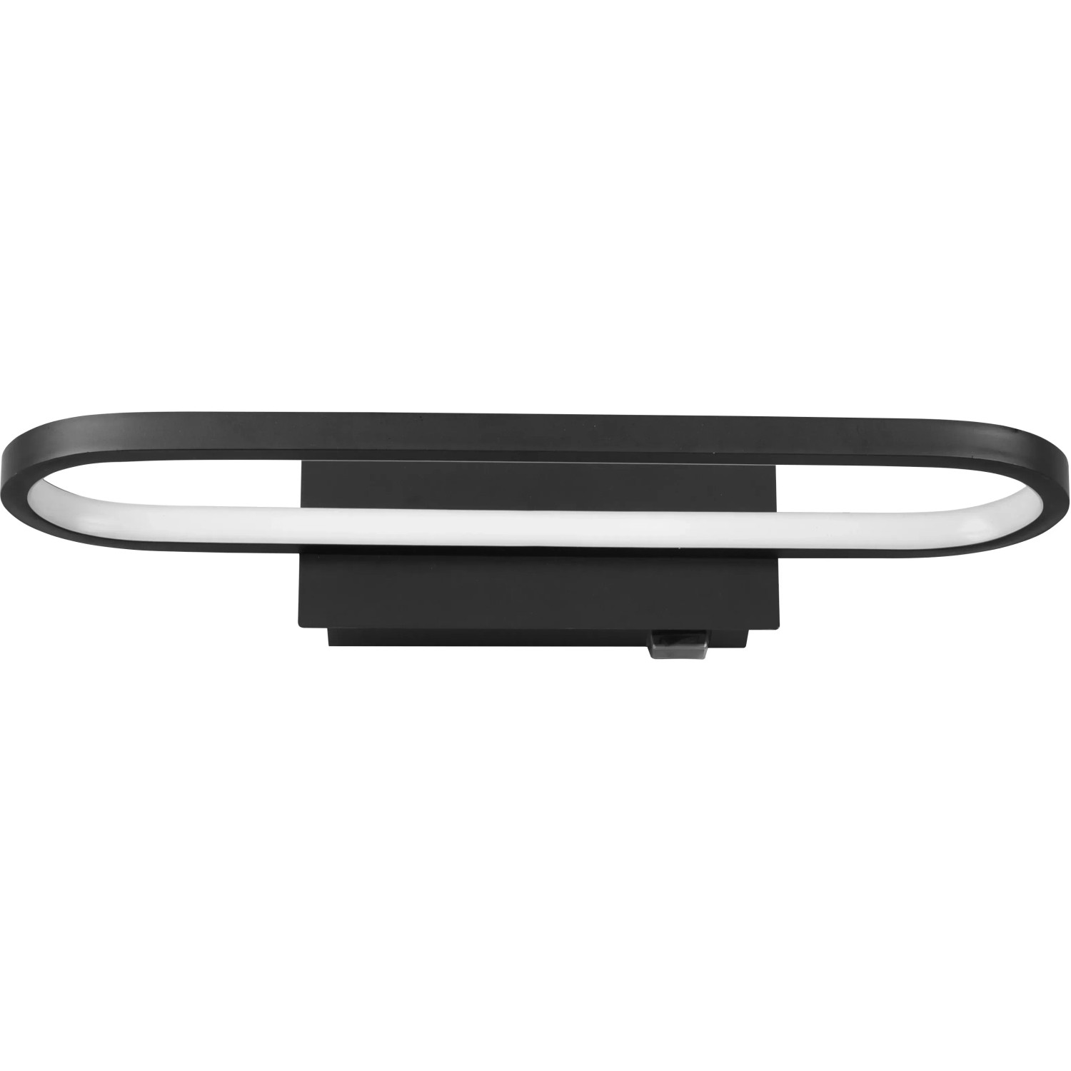 Trio, Wandlamp, Gianni incl. 1 x LED, SMD, 22,0 W, 3000 K, 2700 Lm. Lichaam: Metaal, mat zwart L:60,0cm, L:15,0cm, H:8,0cm Schakelaar, Muurmontage, IP44