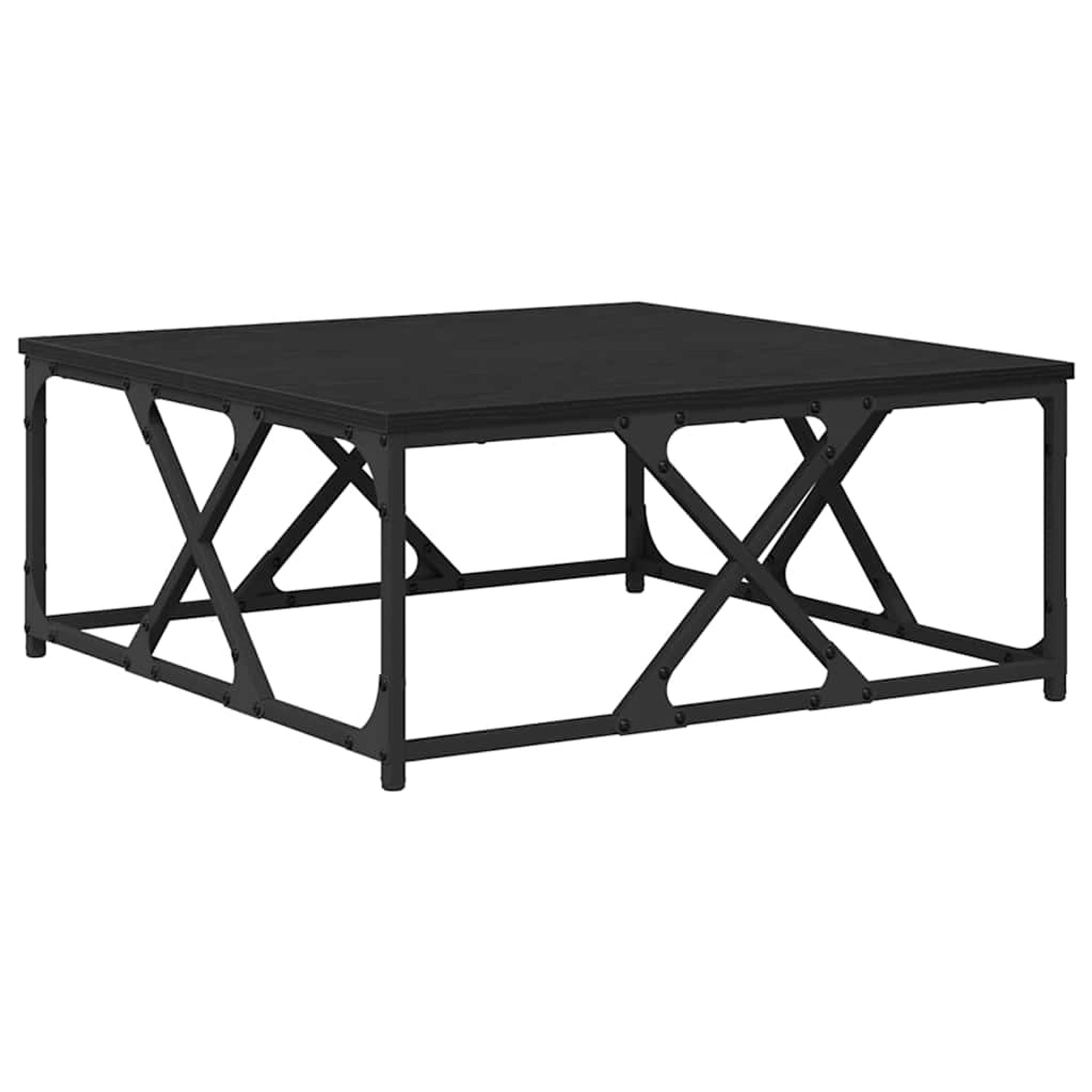 vidaXL Couchtisch Schwarz Eichen-Optik 70 x 70 x 30 cm Holzwerkstoff 882774 günstig online kaufen