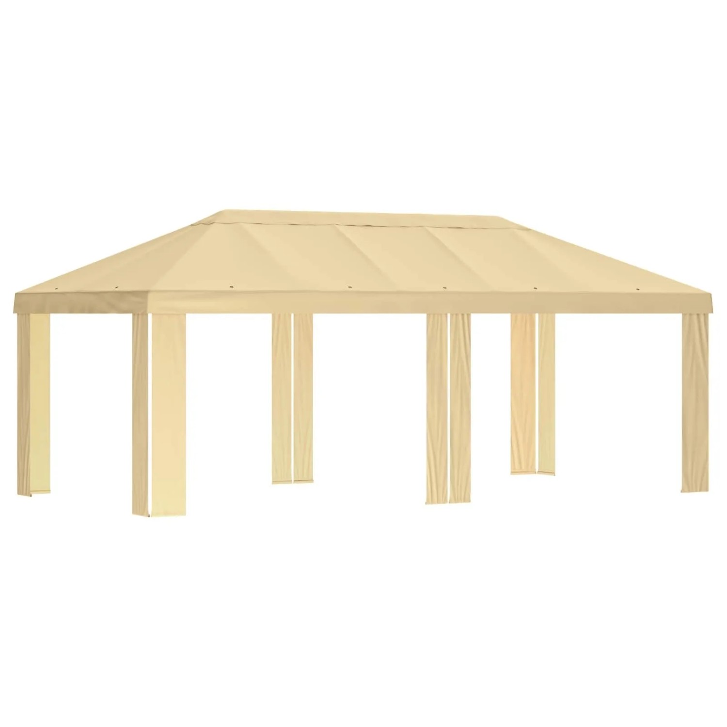 vidaXL Gazebo Abdeckung 6 x 3 m Creme Polyester 190 900424