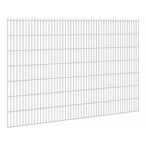 Verzinkter Doppelstabmattenzaun 6/5/6, 143x251 cm, für Gartenzäune.