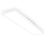 Weiße, rechteckige Brilo LED Deckenleuchte mit Spritzwasserschutz und neutralweißem Licht.