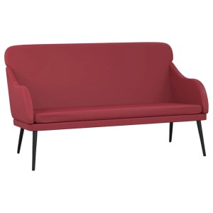 vidaXL Sitzbank Weinrot 110x76x80 cm Kunstleder 351434