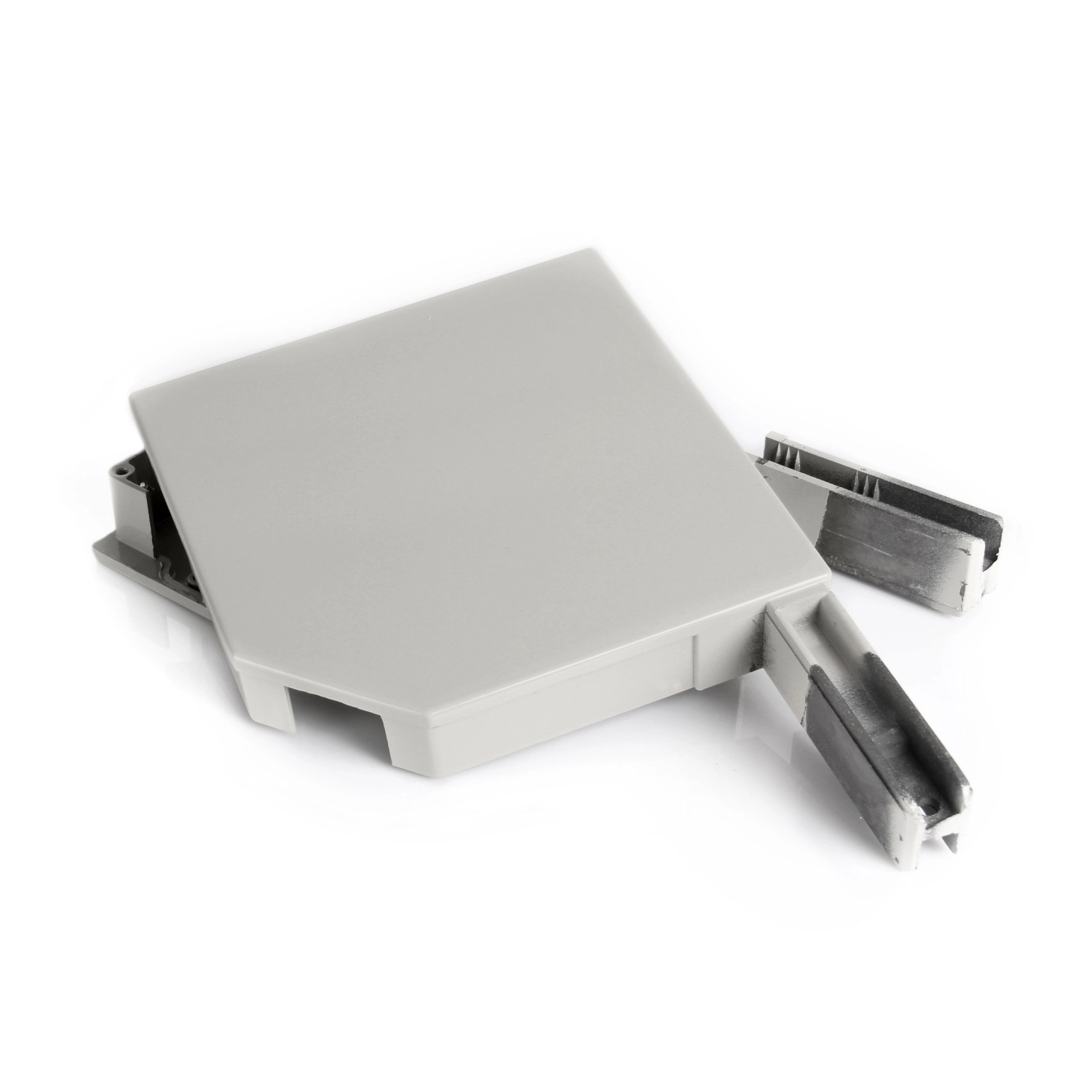 Avosdim Alu Blendkappen 45 Grad 165mm Grau Ral 7038