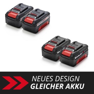 Einhell Power X-Change Akku Twinpack, 2x 18V 4Ah, für Elektrowerkzeuge.
