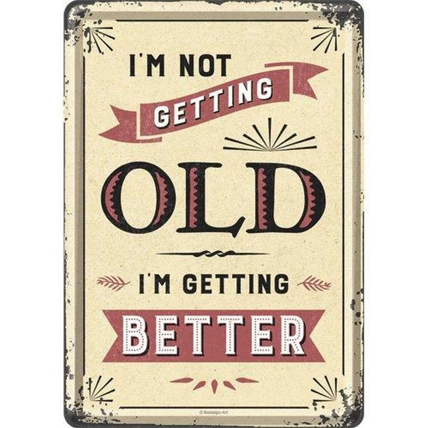 Nostalgic-Art Blechpostkarte - Word Up - I'm not getting old günstig online kaufen