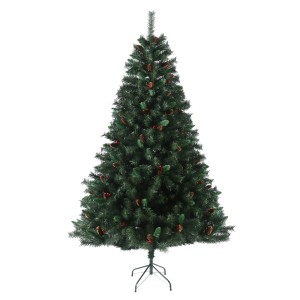 Künstlicher Svita Weihnachtsbaum 210cm mit Tannenzapfen und Beeren, Luvi-Nadeln, inkl. Ständer.