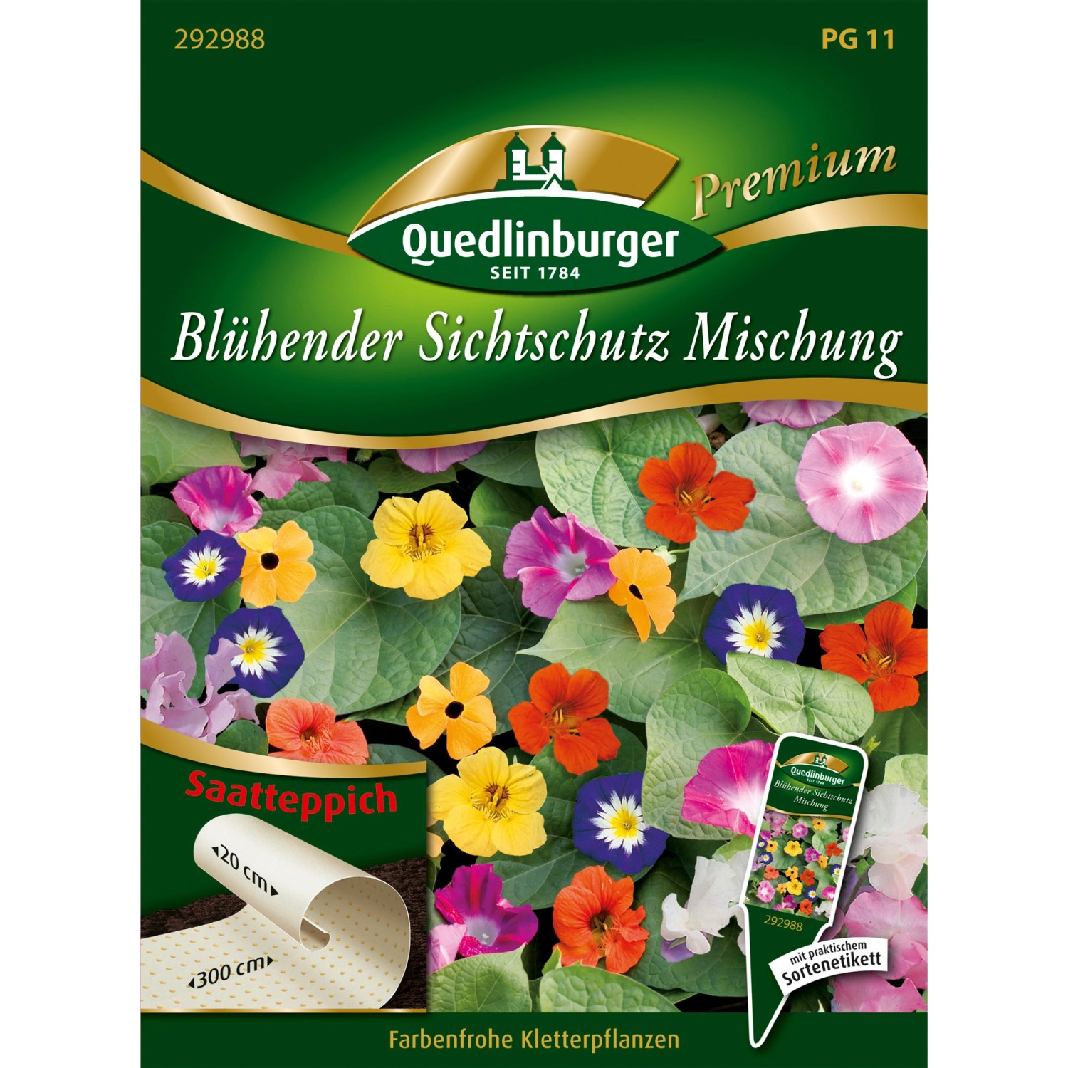 Quedlinburger Blühender Sichtschutz Mischung Saatteppich günstig online kaufen