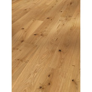 Geöltes Parador Parkett Rustikal Eiche Natur mit V-Fuge, Landhausdielen Optik.