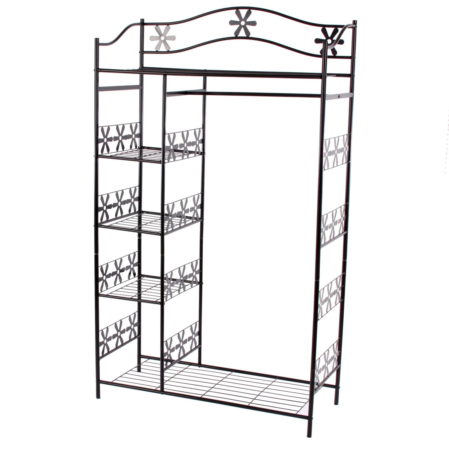 MCW Metall-Garderobe Genf 172x100x43cm ohne Vorhang