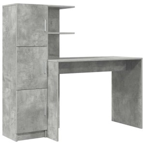 vidaXL Schreibtisch 2-Tlg Beton Grau 3337292
