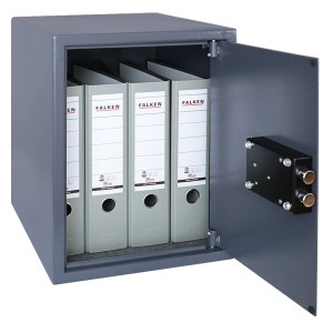 HMF 49208-11 Tresor Doppelbartschloss Möbeltresor 36 x 48 x 37 cm Anthrazit