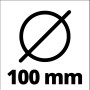 Symbol für maximalen Bürstendurchmesser von 100 mm für Einhell Fugenreiniger.