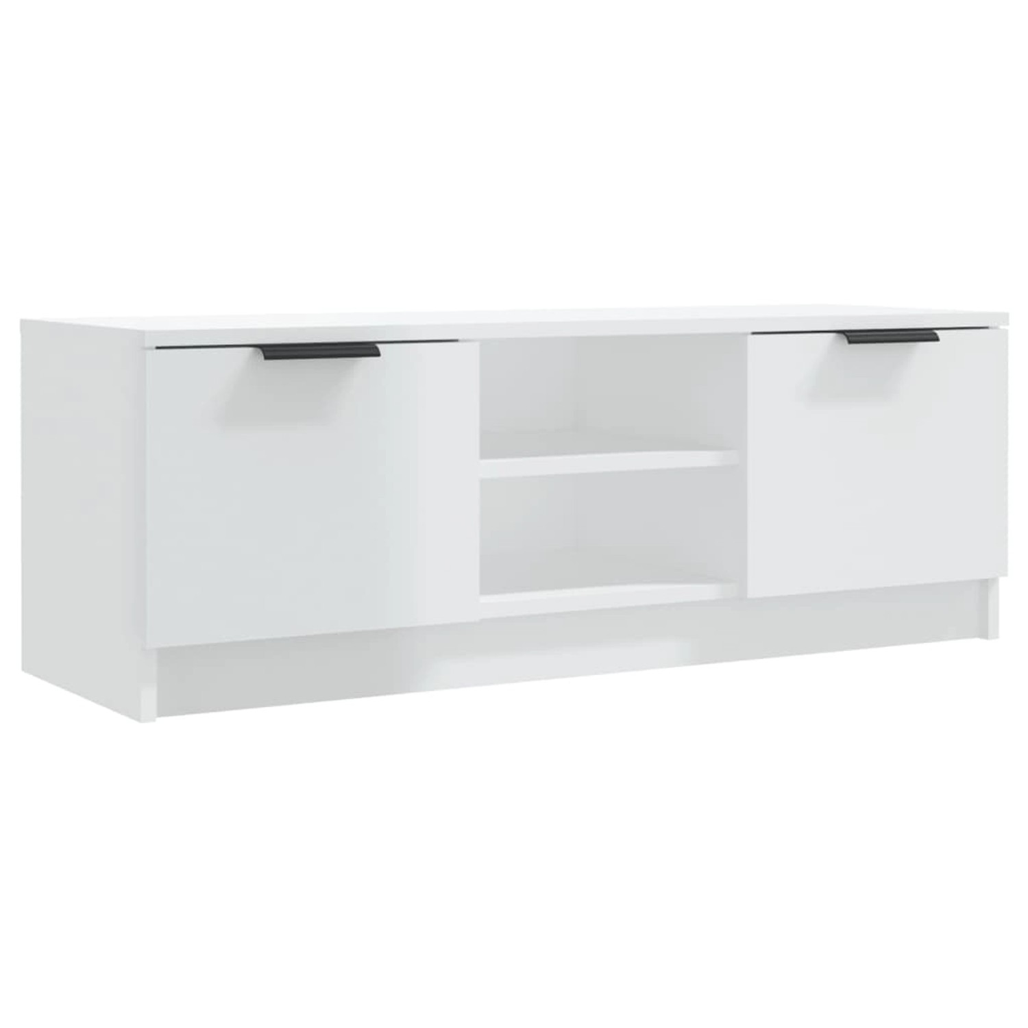 vidaXL TV-Schrank Hochglanz-Weiß 102x35x36,5 cm Holzwerkstoff 811517 günstig online kaufen
