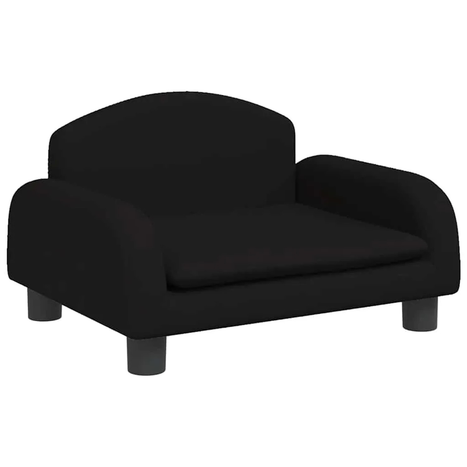 vidaXL Hundebett Schwarz 50x40x30 cm Stoff 171975