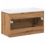 vidaXL Waschbeckenunterschrank mit Einbaubecken Artisan-Eiche 3328924_8