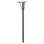 Schwarzes Wagner Möbelbein Hairpin Leg Retro, 71 cm hoch, aus Stahl.