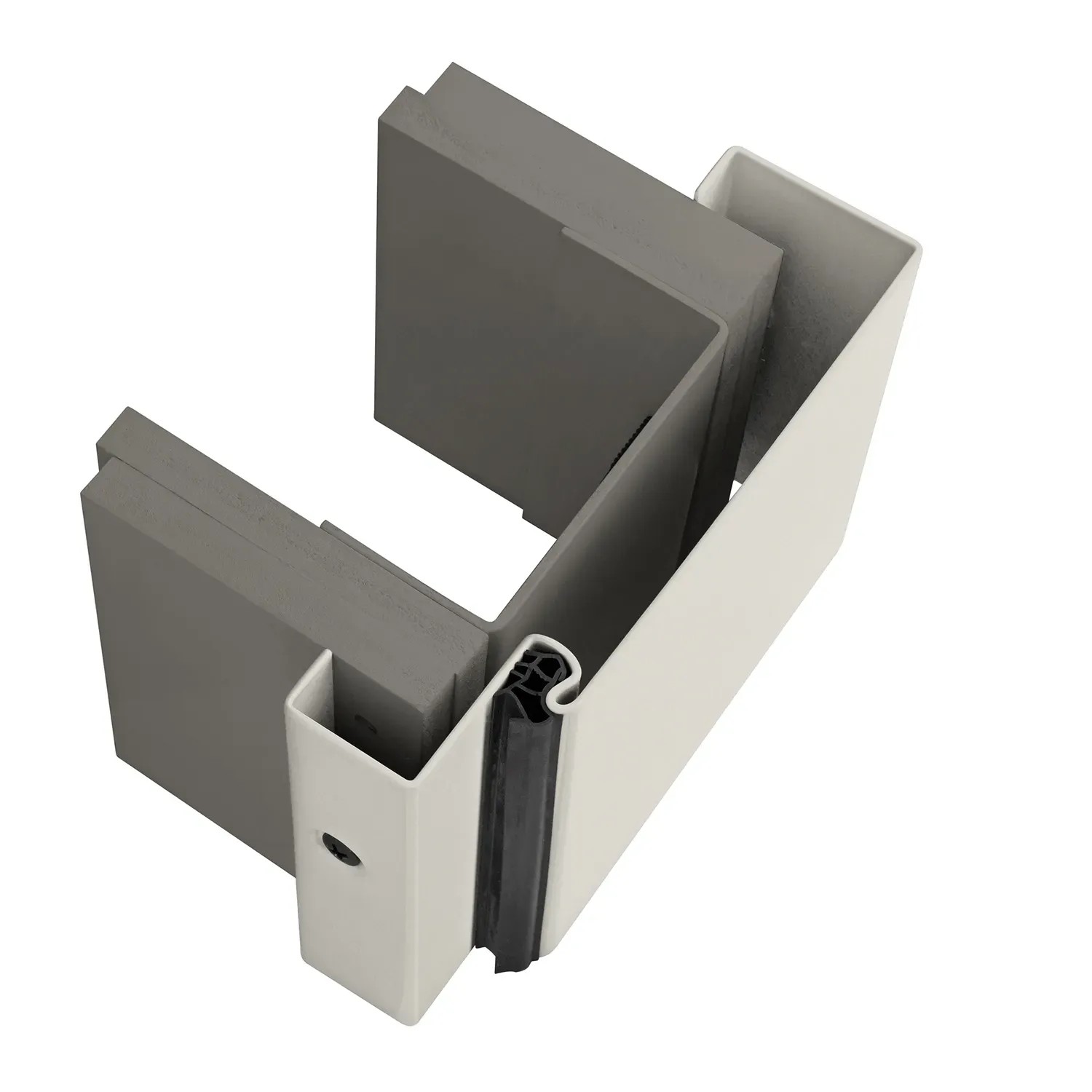 EcoStar Schnellbauzarge Ständerwerk MW 125 Lichtgrau 62,5 cm x 212,5 cm