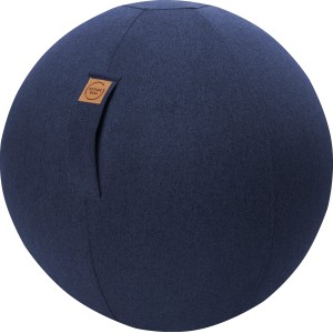 Dunkelblauer Sitting Ball Hocker Felt 150 l mit Seitentasche. Bequemer Sitzsack für Jugendzimmer.