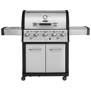 Justus Premium BBQ-Gasgrill Mars Plus mit 5 Brennern und Seitenbrenner aus Edelstahl.