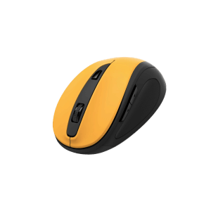 Hama Optische 6-Tasten-Funkmaus MW-400 V2 Ergonomisch USB-Empfänger Gelb-Schwarz