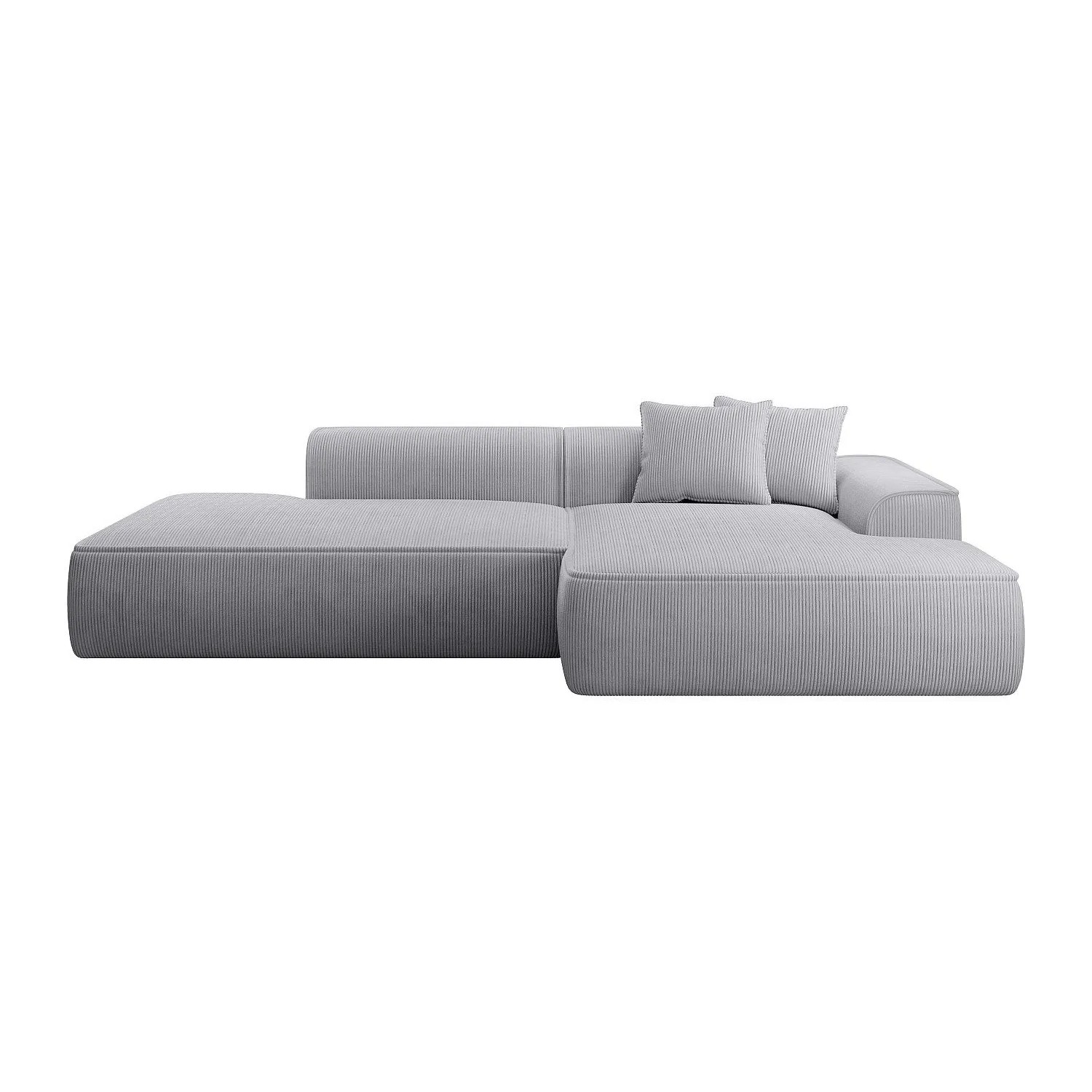 Vente-unique Sofa Ohne Schlafmöglichkeit Erynel Hellgrau 305 cm