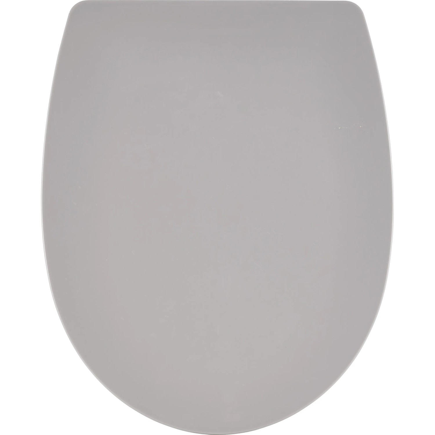 Grauer WC-Sitz Cerro aus Polypropylen mit Absenkautomatik und Quick-Release-Funktion.