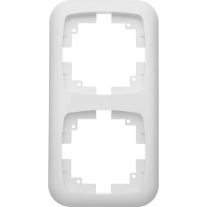 OBI Abdeckrahmen Medea 2-fach in Polarweiß für Schalter und Steckdosen.