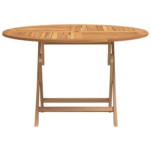 vidaXL Gartentisch Klappbar Ø 110x75 cm Massivholz Teak 362618