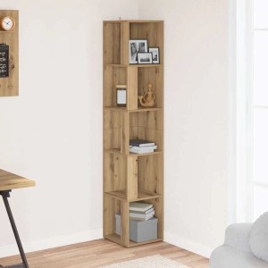 vidaXL Eckregal Artisan-Eiche 33x33x165 cm Holzwerkstoff 856725