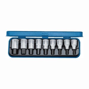 Gedore Steckschlüsselsatz IN 19 PA 9Tlg 1 2 Zoll SW 3 16 5 8 Zoll Für Innen 6 Kant 6156410