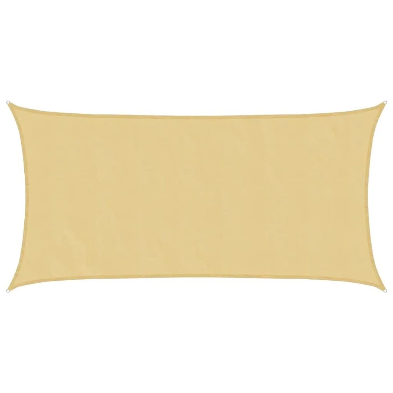 vidaXL Sonnensegel Sandfarbe 7x4 m 100% Polyester Oxford 4000578
