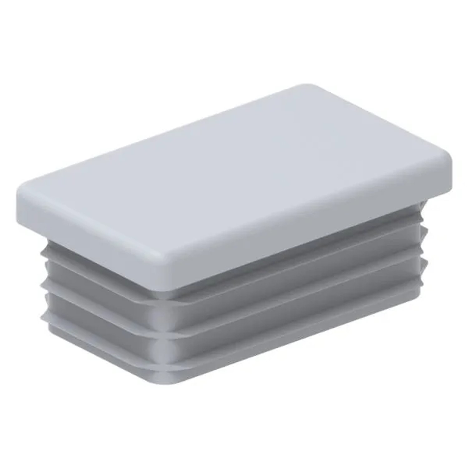 FeNau Einsteckkappe Kunststoff Für Rechteckrohr 50 X 30 mm Grau