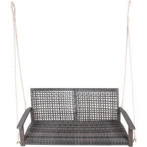 Graue Garden Pleasure Hängebank Cuneo, 120 cm breit, für entspannte Stunden im Garten.