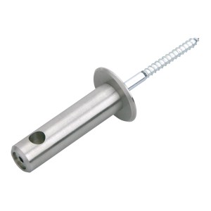 Rundstabkonsole V4A 75/20 aus Edelstahl für Treppen und Geländer.