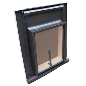 Roro Wohndachluke HLB 1.1 in Anthrazit, 46x75 cm, für ungedämmte Dachräume.