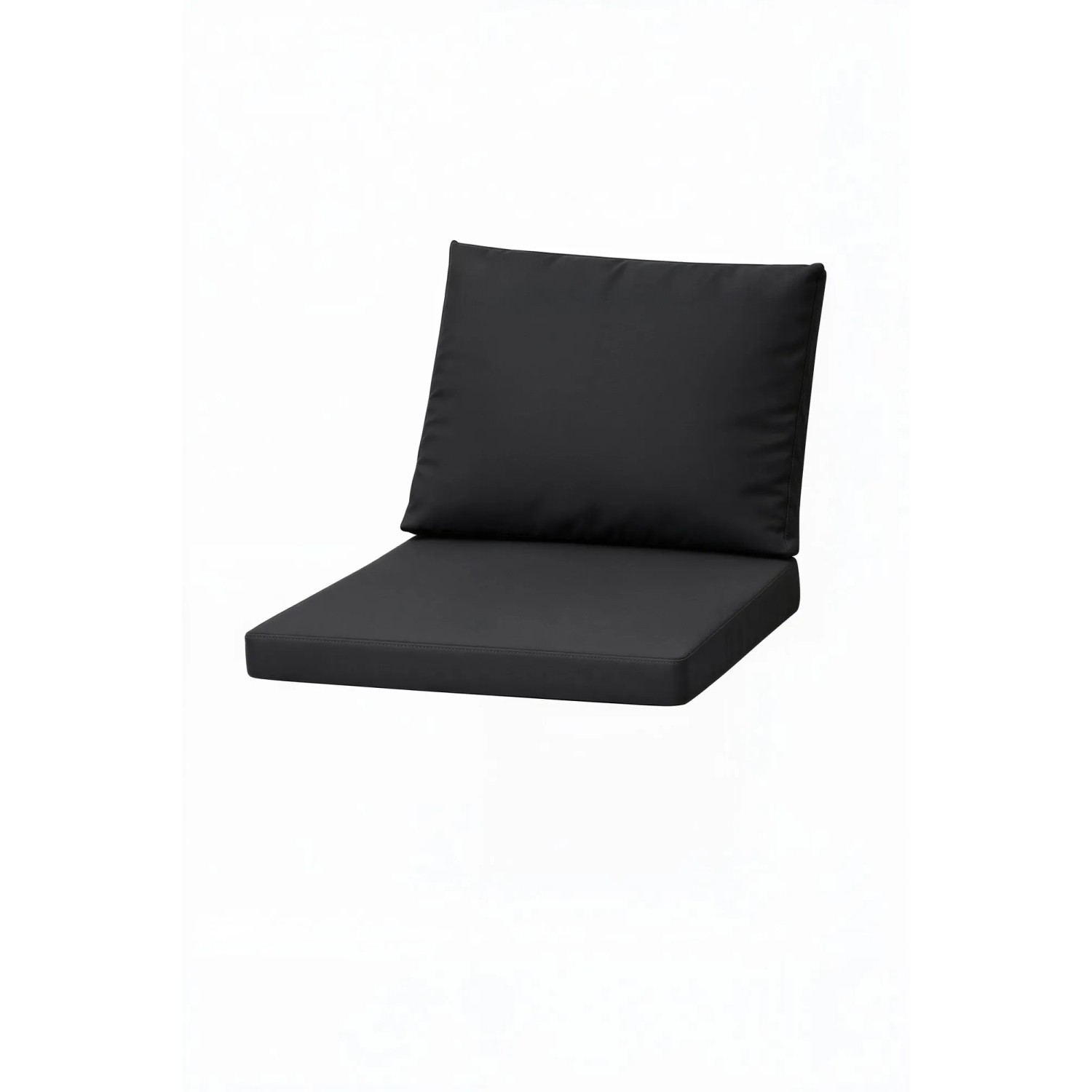 Setgarden Mix Sitzkissen Für Polyrattan Sessel 50x52x7 Sitz + 50x56 cm Rückenlehne 1tlg Schwarz