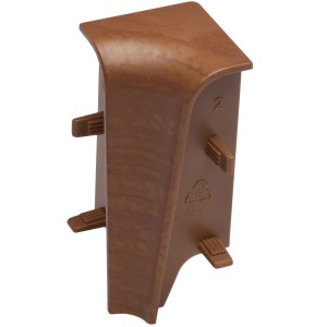 OBI Innenecke Nuss (2 Stück) für Sockelleisten, Kunststoff, zur werkzeuglosen Verlegung.