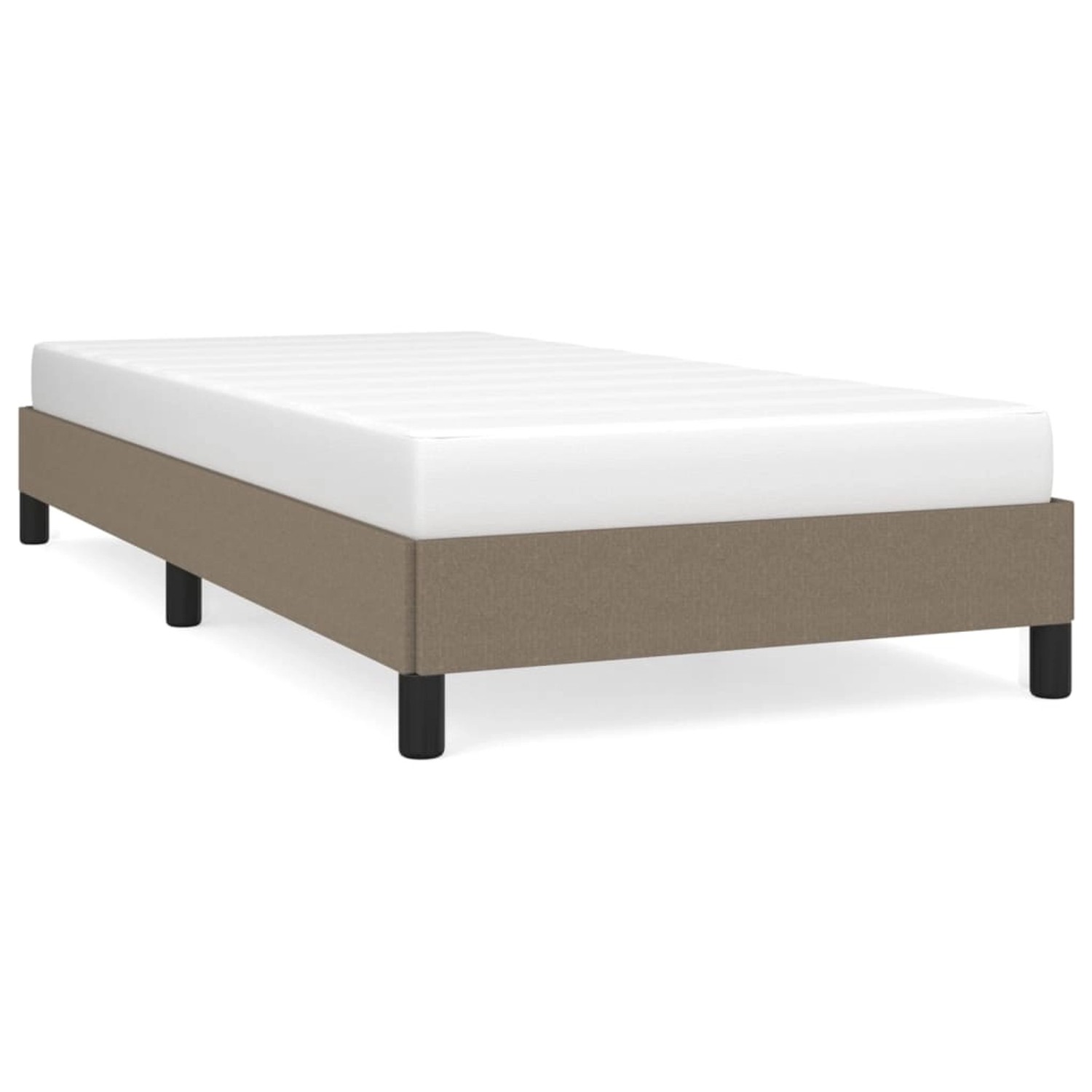 vidaXL Bettgestell Taupe 90x190 cm Stoff Modell 11366487 günstig online kaufen