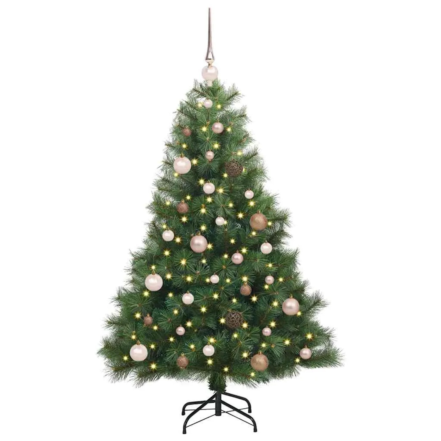 vidaXL Künstlicher Weihnachtsbaum mit 150 LEDs Grün 150 cm PE und PVC 3397768