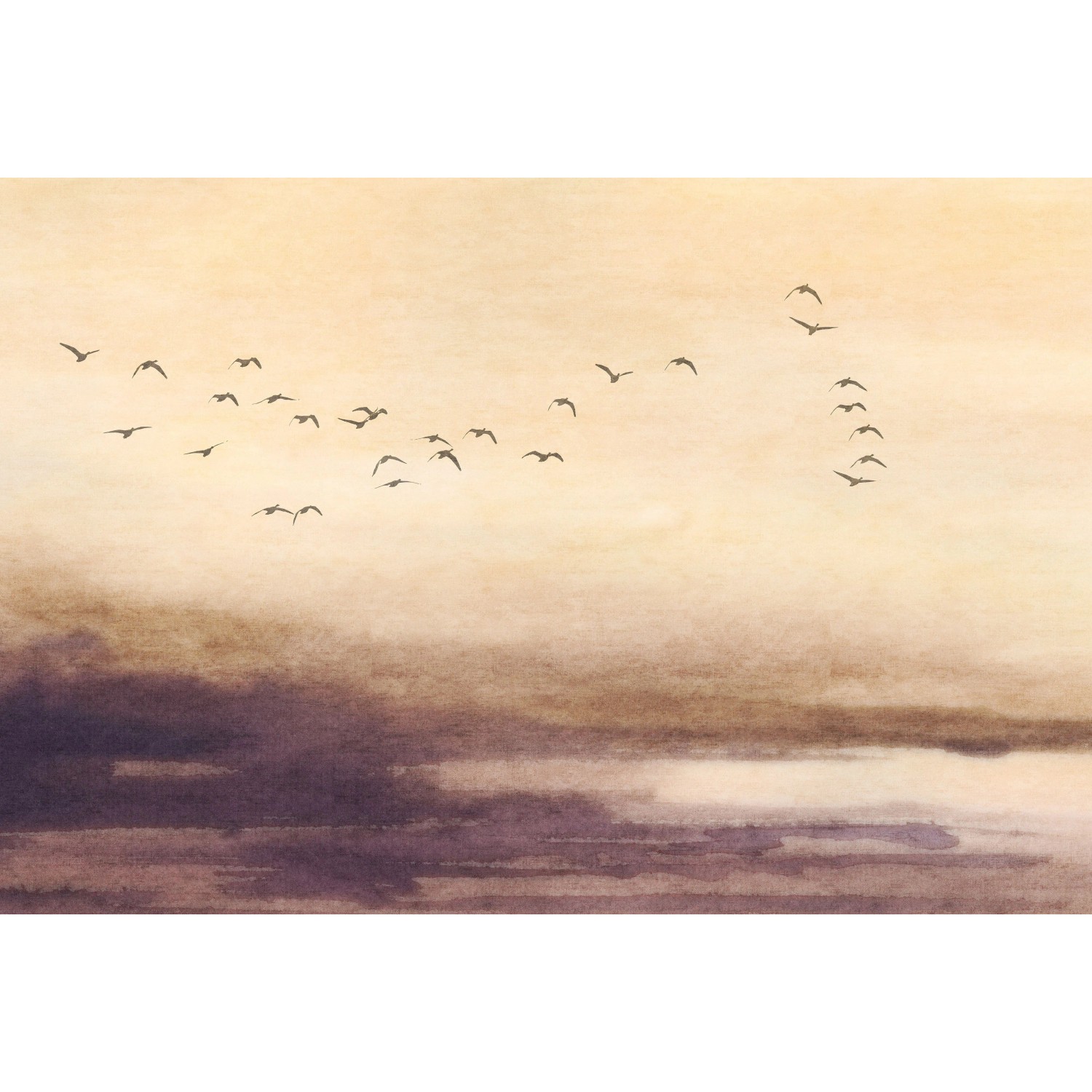 Erismann Vliestapete Art Edition 2 Silent Sky 4 m x 2,7 m Beige