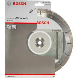 Bosch Diamanttrennscheibe Concrete, 230mm, für Winkelschleifer. Zum Schneiden von Beton.