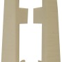 Weiße Endkappen für System 15 Laminat & Parkett Leisten.
