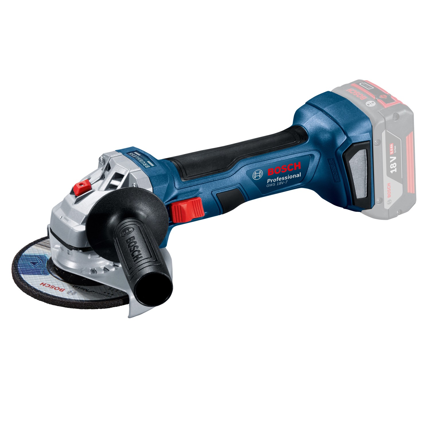 Bosch Professional Akku-Winkelschleifer GWS Ø 125 mm 18 V-7 Solo