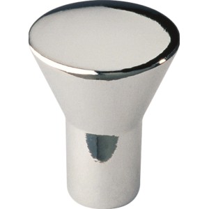 Glänzender, verchromter Möbelknopf 819 aus Metall für Schrank und Schublade.