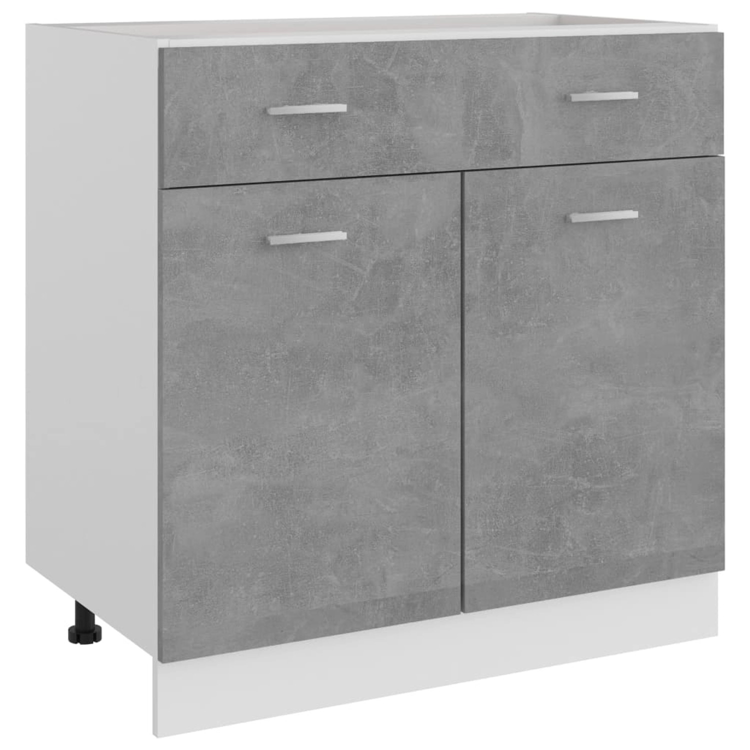 vidaXL Hängeschrank Schubunterschrank Betongrau 80x46x81,5 cm Spanplatte günstig online kaufen