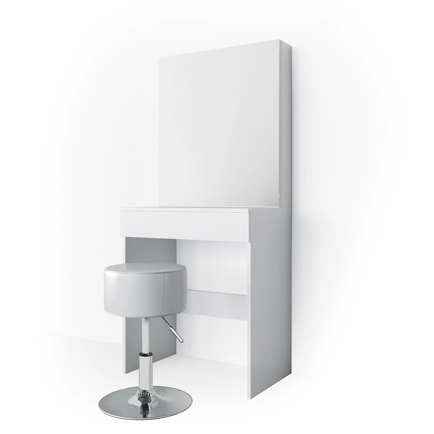 Vicco Schminktisch Melle Weiß 68 cm mit Hocker günstig online kaufen