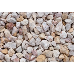 Kalksteinsplitt Juli-Bunt, 22-32 mm, ideal für Garten- und Landschaftsbau.