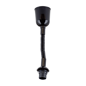 Schwarzes Orion Lightstyle Zugpendel, ausziehbar bis 150 cm, mit E27 Fassung für Lampen.