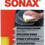 Sonax Applikationsschwamm für Autopflege, gelb/weiß, zum Auftragen von Polituren.