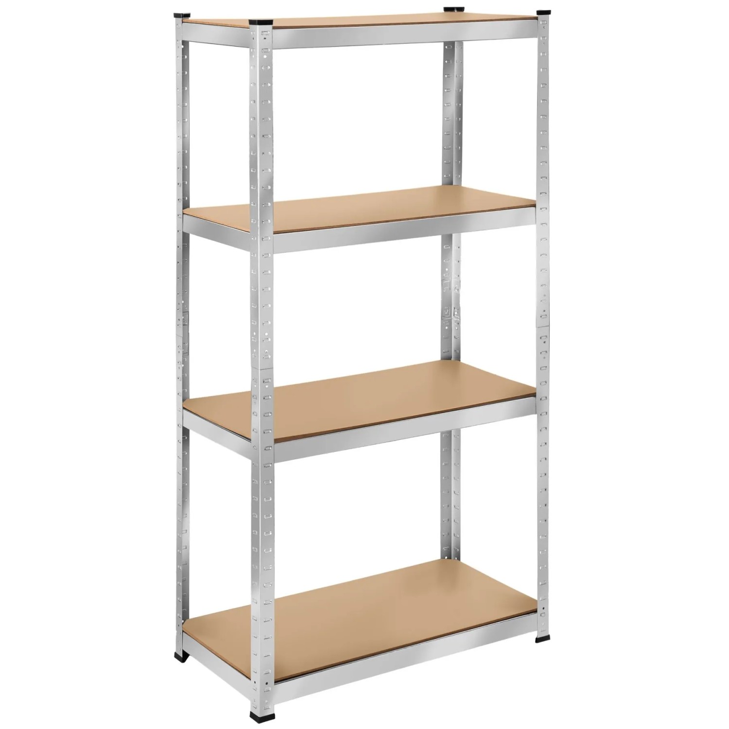 Tectake Schwerlastregal   In Verschiedenen Ausführungen Verzinktes Stahlgestell 160 x 80 x 40 cm  320 kg 80 x 40 x 160 cm Silber